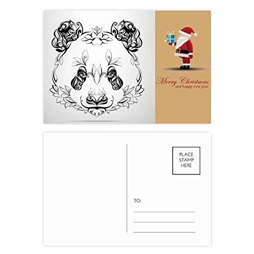 Cartes postales géantes père Noël Fluffy grand format de vœux et correspondance