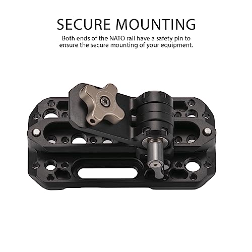 TILTA Adjustable Mounting Plate with 1/4"-20 and 3/8"-16 Threads TA-AMP-B, Black - Image 4