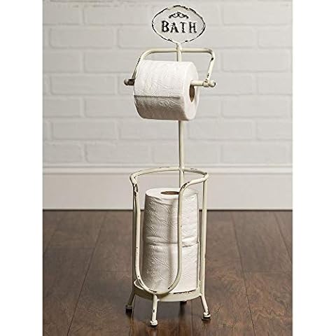 CTW Home Collection Bath Tissue Stand 7.5" Width x 7.5" Depth x 25" Tall Cover