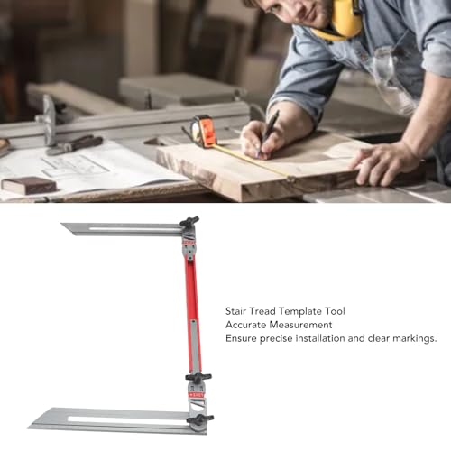 Treppenstufen-Schablonen-Werkzeug, Treppenstufen-Messgerät, Treppenstufen-Messwerkzeug, Vorrichtung, Treppenstufen-Messgerät, Treppen-Schablonen-Werkzeug, Klare Markierung,