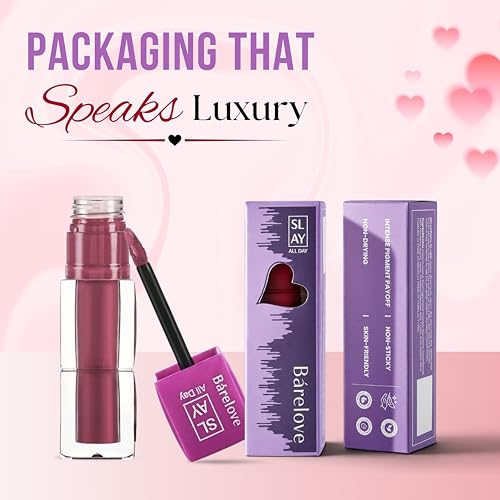 Image of BARELOVE SLAY All Day Non-Drying Liquid Lipstick for Women with Matte Finish One Swipe Application | Highly Pigmented |Smooth Glide Formula | Long Lasting | Transferproof | 12 ml | 810-BERRY DIVA