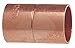 Coupling with Stop, Wrot Copper, C x C