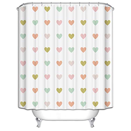 Rideau de douche imperméable multicolore 165x200cm KnSam pour salle de bain moderne