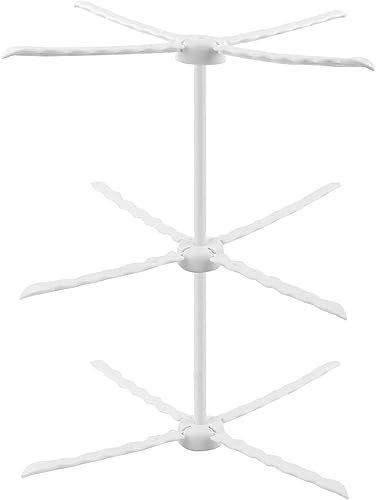 Miniatura 7 de Escurridor de pasta plegable, 2 unidades, plástico de grado alimenticio, para fondant de azúcar y flores, estante de secado de flores, estante de