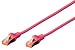 Produktbild DIGITUS 3ÂStück Patchkabel RJ45ÂLSOH AWG 27/7ÂCAT 6ÂS/FTP geschirmt BT rot 1Âm magenta