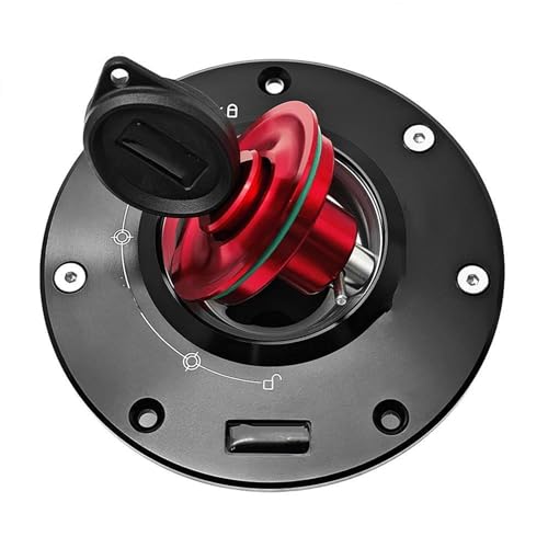 �ɓK������ CBR600RR 2003-2022 �ɓK������ CBR1000RR 2004-2013 �ɓK������ CB1000R 2008-2016 �L�[���b�N �R���^���N�L���b�v �I�[�g�o�C�p�K�X�J�o�[ ����h�~ YUVWYACEG(Red)