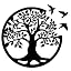 Round Tree of Life - Black