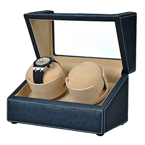 FENOKD Watch Winders Watch Winder, Rotating Shake Table Ultra Quiet Household 2+0 Electric Motor Box Prevent The Watch from Stopping Automatic Winding Boxs W