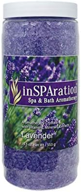 InSPAration 7463 Lavender Crystals-Epsom Salts, 19 oz, Purple