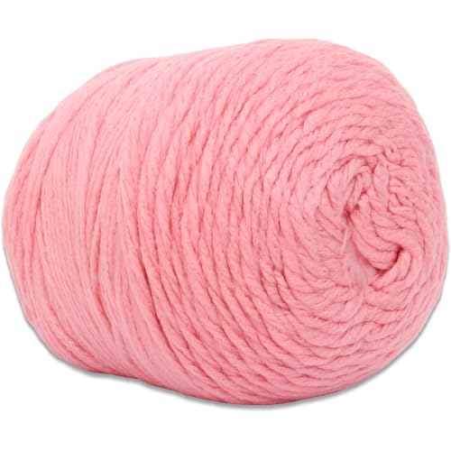 Image of ThreadArt Chunky Yarn Big Cake, 300g (316 Yards - Pink Icing 01 | Super Bulky #6 for Hand Knitting & Crocheting - 100% Soft Acrylic for Blanket Yarn