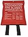 Produktbild 1x Protex Löschdecke | 110 x 110mm Brandschutzdecke Feuerlöschdecke nach DIN EN 1869:2001 im Poly Bag