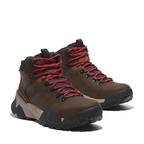 Timberland Men's Motion Scramble Mid Lace Up Waterproof Hiking Boot, Medium Brown Full Grain, 10.5 Medium