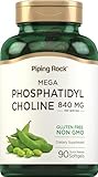Piping Rock Phosphatidyl Choline Supplement | 840mg | 90 Softgels | from Soy Lecithin | Non-GMO, Gluten Free
