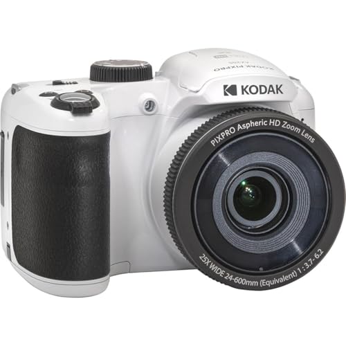 Kodak KODAK PIXPRO AZ255-WH 16MP Digital Camera 25X Optical Zoom 24mm Wide Angle Lens Image Stabilization 1080P Full HD Video 3' LCD Vlogging, with Bag & 32GB SD Card + - image 3