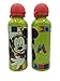 ML Une bouteille d'eau en aluminium Mickey Mause, gourde à test de fuites sans BPA pour Lever à l'école et sports la thermos 500 ml pour garçons et filles (Vert)