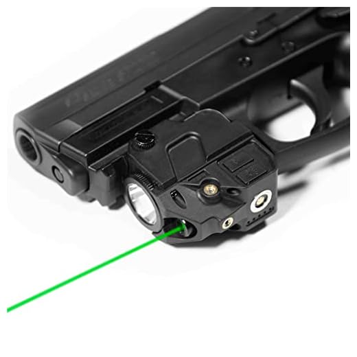 Firefly V2 Flashlight Laser Sight | Strobe Function | Combat Veteran Owned Company | Pistols | Rifles | 220 Lumens | Magnetic Charging | Laser Flashlight Combo For Handgun | Gun Light (Green-Laser)