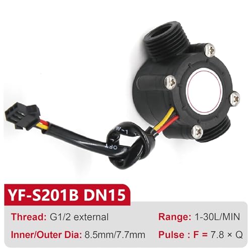 Capteur de débit d'eau YF-S201 vanne G1 pour compteur de flux - 2