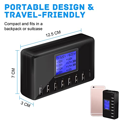 60W 8-Port USB Charging Station con 33% de descuento