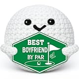 XgiftCreat Gifts for Boyfriend Birthday Anniversary - Funny Easter Basket Stuffers Fathers Father's Day Christmas Crochet Golf Gifts for Boyfriend BF Him Man Fiance Romantic Long Distance Gift