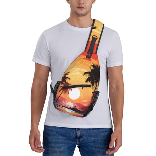 Mochila tipo bandolera patrón Hawaiian Sunset unisex miniatura 7