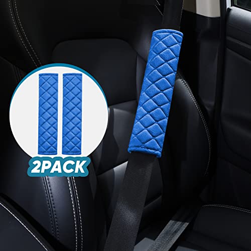 2Pcs Car Seat Belt Cover Pads, Shoulder Seatbelt Pads Cover, Safety Belt Strap Shoulder Pad For Adults And Children (Blue) #TOP1