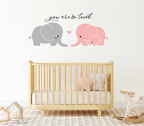 Elephant Wall Decal Nursery Wall Stickers Baby Kids Room Wall Decor A2 miniatura 1