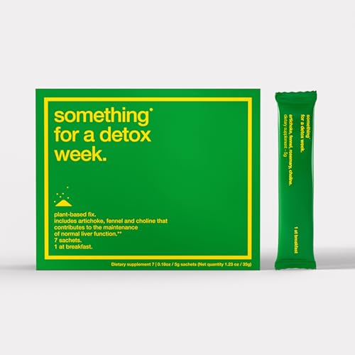 Something for a Detox Week Every Day Liver Cleanse Powder Stick Packs Natural Supplement with Artichoke Choline zinc and inositol. Maintains Normal Liver Function and Supports detoxification