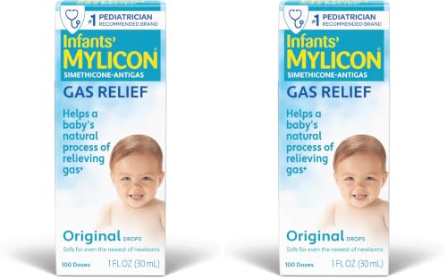 Image of MYLICON Gas Relief Drops for Infants and Babies, Original Formula, 1 Fluid Ounce (Pack of 2)