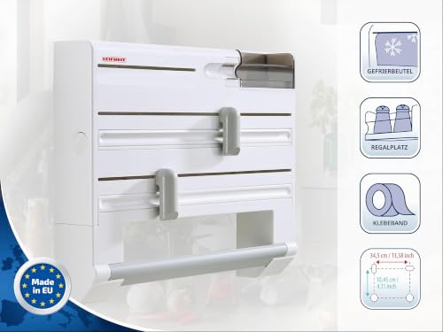 Foto von Leifheit Wandrollenhalter Parat Plus, Küchenrollenhalter für 4 Rollen