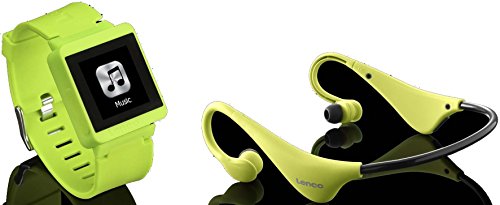 Preisvergleich Produktbild Lenco Bluetooth Sportuhr m.MP3 MP3Sportw100LI+Heads
