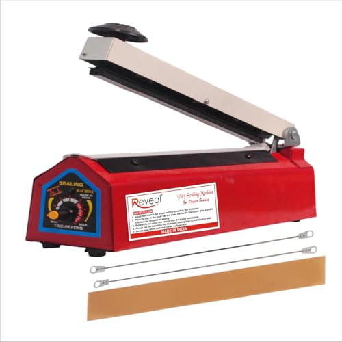 Image of Packing & Sealing Machine for Food Packets | Heavy-Duty Heat Sealer| Ideal for Kitchen, Store & Small Business (Sealing Machine 8 inch - 200 mm)