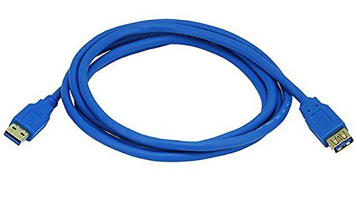 6Ft. (6 Feet) USB 3.0 SuperSpeed Male A To Female A Extension Cable Cord - Blue