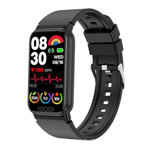 SWZEC Baumme Medizinische Smartwatch Mit Mehrdimensionaler Gesundheitsüberwachung(Schwarz)