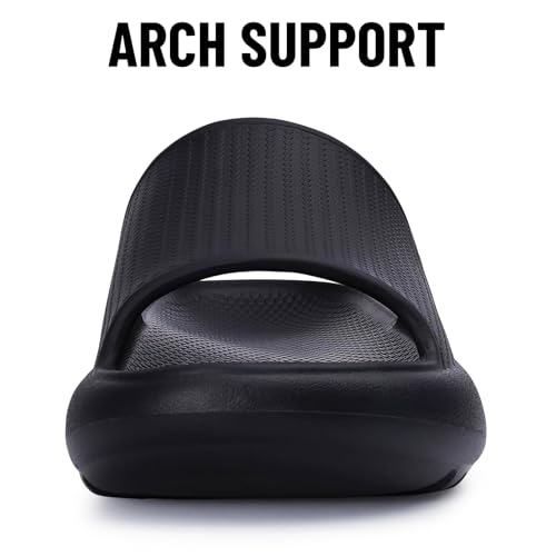 comwarm cloud slide sandals for women men ultra comfort recovery pillow slippers soft summer beach shoes with low arch support