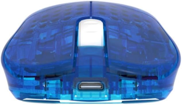 Front view of G-Wolves HSK Plus Lite Gaming Mouse showing USB port