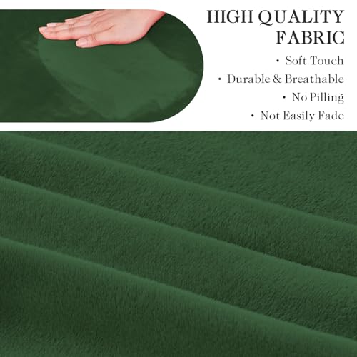 NICEEC Spandex Stretch 4 Pieces Sofa Covers Water Repellent Couch Covers for 3 Cushion Couch Sofa Pet Friendly Soft Sofa Slipcovers for Living Room Easy Fit Furniture Protector Washable(Green) - Image 5