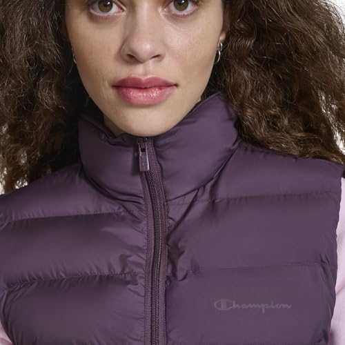 Chaleco acolchado Champion packable de mujer en color ciruela perfecta XL 5
