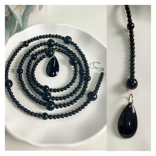 Rideau perle noir brillant pour fond de mariage de luxe et decoration - 2