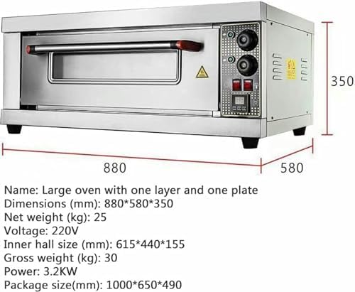 3200W Commercial Electric Pizza Oven,Portable Pizza Making Oven,Baking Oven, for Home Restaurants