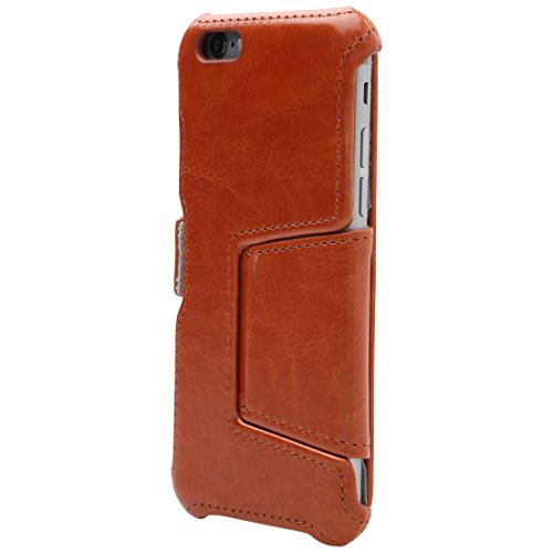 Ultratec - Funda Tipo Libro con función de Soporte para iPhone 6 y iPhone 6s (Cuero sintético), Color marrón