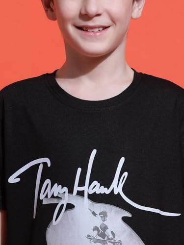 Image of Li'l Tomatoes Boys Cotton T-Shirt | Graphic Printed Half Sleeve Casual Summer Wear | Soft & Breathable | 9-16 Years