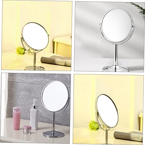 Espejo de maquillaje doble cara con aumento y soporte de pared miniatura 6