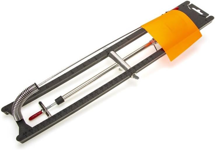 Pack of 1 Foldable Ice Fishing Tip-Up with Orange Flag Indicator - Portable ABS Rod for Winter Fishing - Easy Setup & Stable on Ice