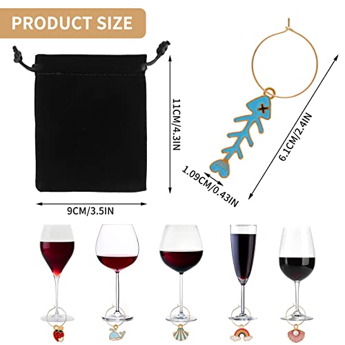 Miniatura 2 de Abeillo 30 Marcadores Para Copas De Vino, Etiquetas De Identificación, Marcadores De Bebidas Para Copas De Cóctel, Copas De Champán, Regalos De Fiesta De Despedida De Soltera, Decoraciones De Navidad