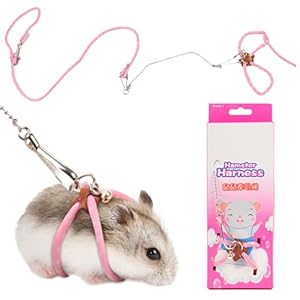 Pet Hamster Harness Hamster Harness Small Animals Harness Rope Adjustable Small Animal Lead for Guinea Pig Bird Parrot Mouse Hamster Squirrel