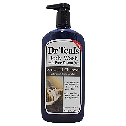 Dr Teal's Activated Charcoal & Lava Body Wash, 24 oz