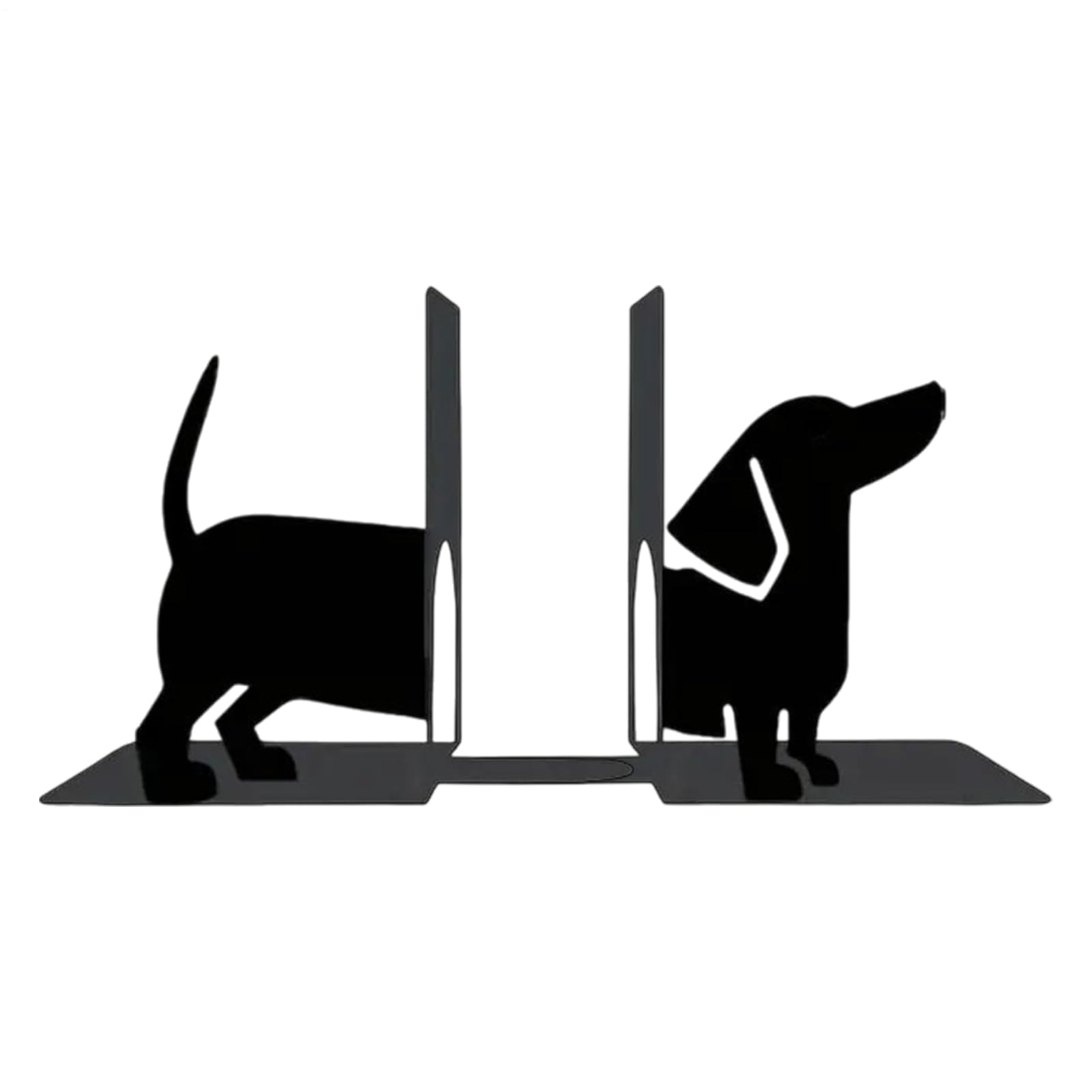 Sujetalibros de metal resistente negro y organizador de cuadernos para librería
