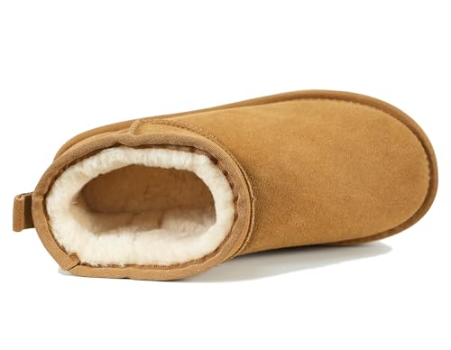 Women's Ultra Mini Platform Fashion Boot Classic Short Ankle Boot Cloud Warm Fur Lined Snow Boots Anti-Slip Winter Boots for Outdoor,Size:5-10.5 US3