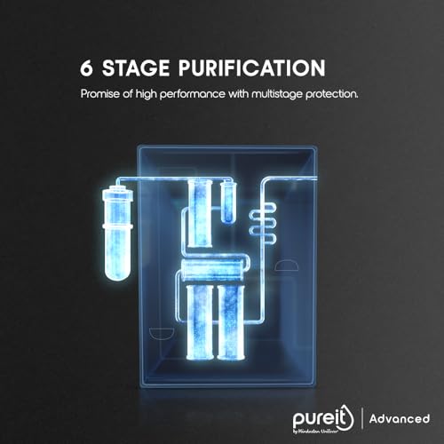 HUL Pureit Advanced RO + MF 6 Stage, 7 Litre Storage,Wall mounted/Counter top Water Purifier, Black, FreeSize (WCRO500)