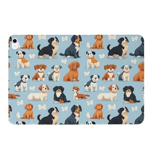 Housse tablette iPad 11 2025 imprimé chiot compatible iPad 10e generation 10.9